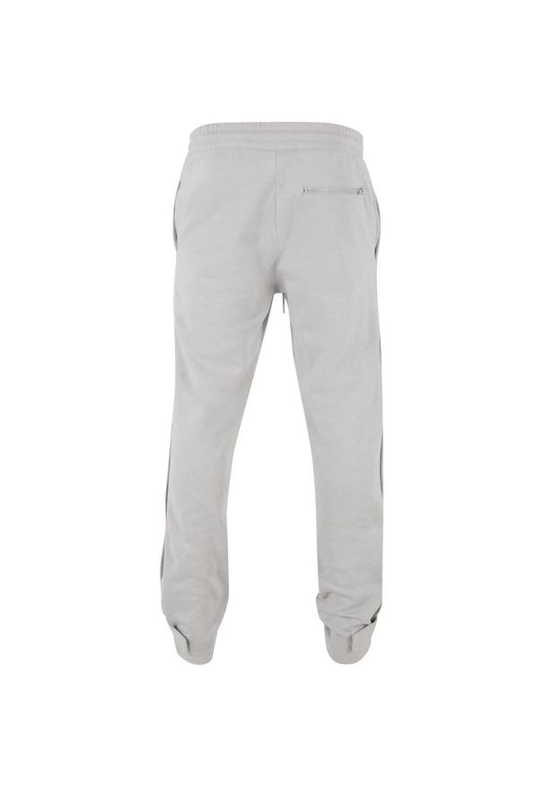 Urban Classics - Męskie Spodnie Dresowe Zapinane Na Guziki. Kolor: szary. Materiał: dresówka. Długość: długie