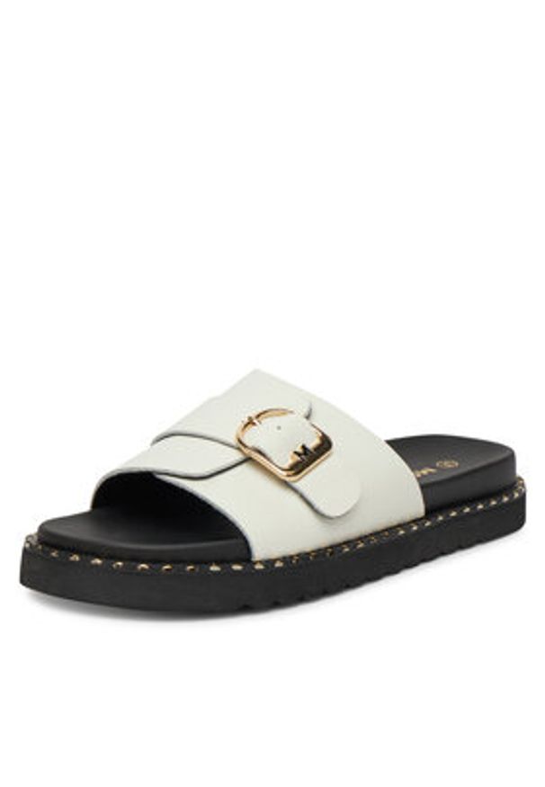 MEXX Klapki MX/019C-HY Biały. Kolor: biały. Materiał: skóra