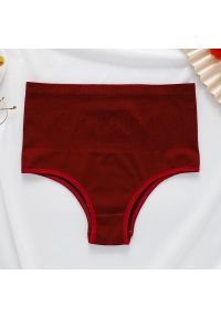 Intica - Majtki modelujące z wysokim stanem dla lepszego kształtu sylwetki Gritje. Stan: podwyższony. Kolor: czerwony. Materiał: materiał