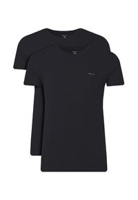 GANT - Gant Komplet 2 t-shirtów 900012008 Czarny Regular Fit. Kolor: czarny. Materiał: bawełna #4