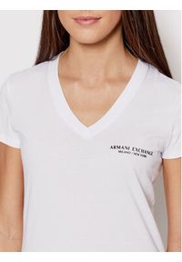 Armani Exchange T-Shirt 8NYT81 YJG3Z 1000 Biały Regular Fit. Kolor: biały. Materiał: bawełna #4