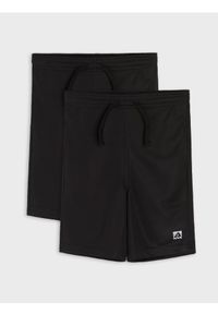 Sinsay - Szorty sportowe 2 pack Active - czarny. Kolor: czarny. Styl: sportowy