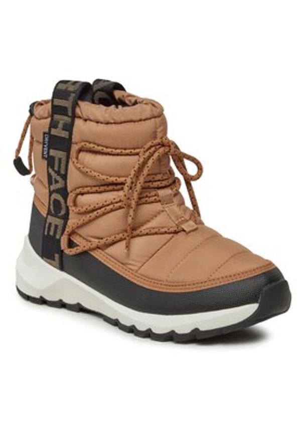 The North Face Śniegowce W Thermoball Lace Up WpNF0A5LWDKOM1 Brązowy. Kolor: brązowy. Materiał: materiał