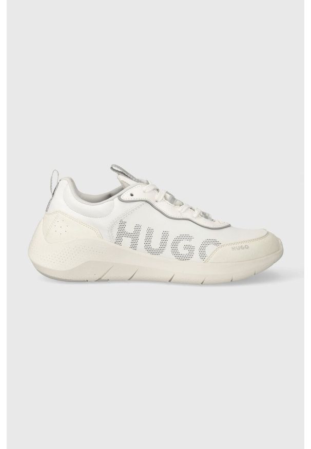 Hugo - HUGO sneakersy Wayne kolor biały 50503019. Nosek buta: okrągły. Kolor: biały. Materiał: guma