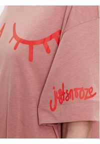 Triumph Piżama 10214839 Różowy Relaxed Fit. Kolor: różowy. Materiał: bawełna #4