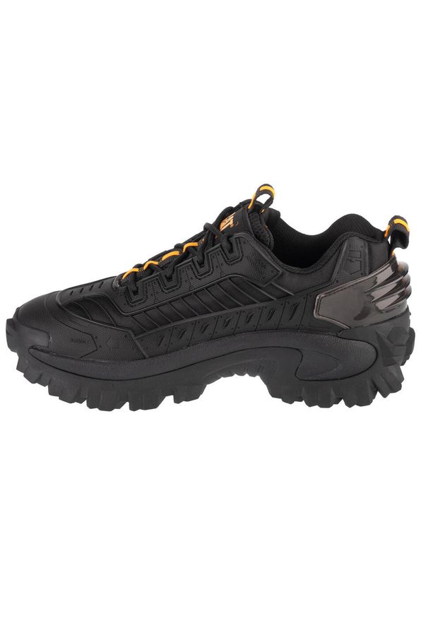 CATerpillar - Buty sportowe Sneakersy męskie, Caterpillar Intruder Mecha. Kolor: czarny. Materiał: syntetyk, materiał. Sport: turystyka piesza