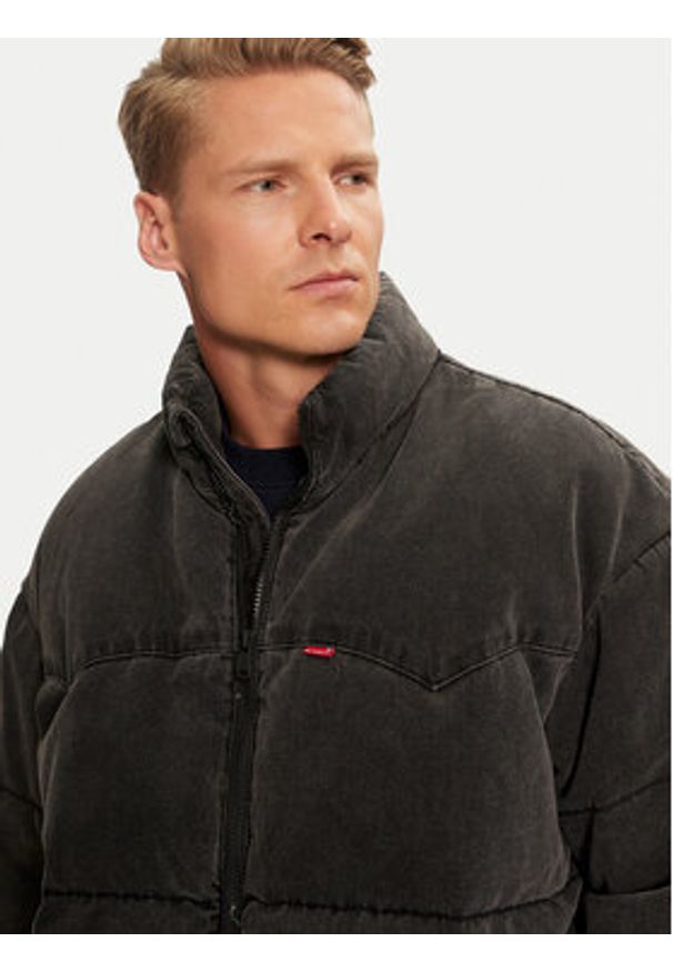 Levi's® Kurtka puchowa A0726-0006 Szary Relaxed Fit. Kolor: szary. Materiał: jeans, bawełna