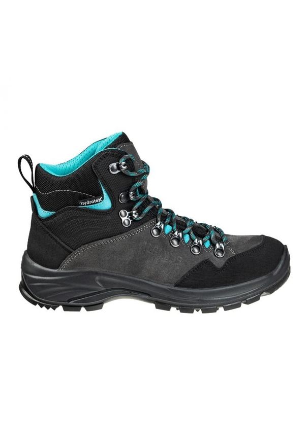 Buty trekkingowe Alpinus Veleta W GR43618 czarne. Wysokość cholewki: przed kolano. Kolor: czarny. Materiał: syntetyk. Szerokość cholewki: normalna. Styl: klasyczny