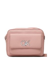 Calvin Klein Torebka Re-Lock Camera Bag With Flap Pbl K60K609397 Różowy. Kolor: różowy. Materiał: skórzane #1