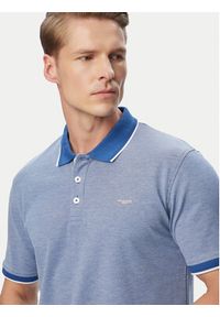 Jack & Jones Polo Blualves 12274681 Niebieski Regular Fit. Typ kołnierza: polo. Kolor: niebieski. Materiał: bawełna #2