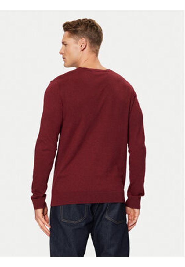 Selected Homme Sweter 16090147 Czerwony Regular Fit. Kolor: czerwony. Materiał: bawełna