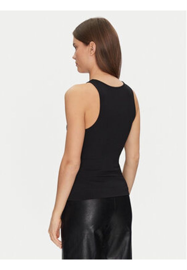 Guess Top W5GP57 KCV52 Czarny Regular Fit. Kolor: czarny. Materiał: syntetyk