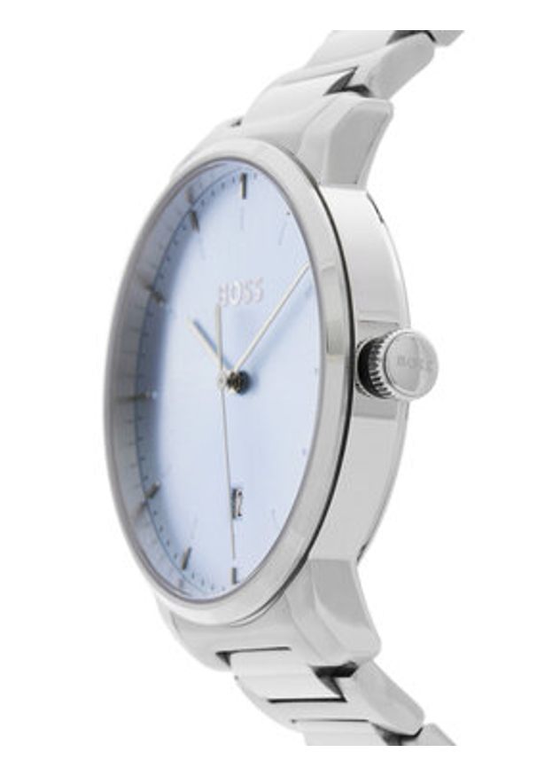 BOSS Zegarek Dean 1514132 Srebrny. Kolor: srebrny