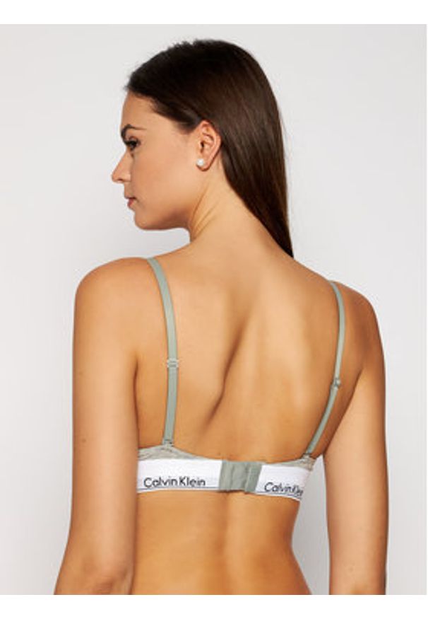 Calvin Klein Underwear Biustonosz braletka 000QF1061E Szary. Kolor: szary. Materiał: bawełna