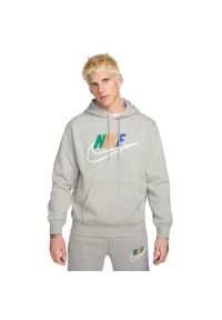 Bluza Mężczyzna Nike Club Bb Futura szary. Typ kołnierza: kaptur. Kolor: szary #1