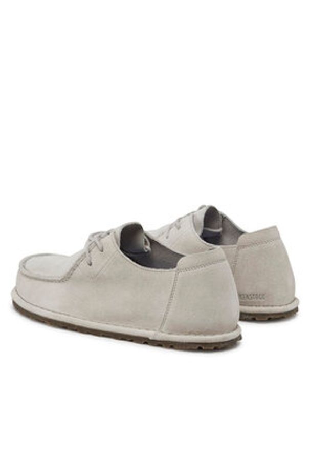 Birkenstock Półbuty Utti Lace 1029575 Écru. Kolor: kremowy. Materiał: zamsz, skóra