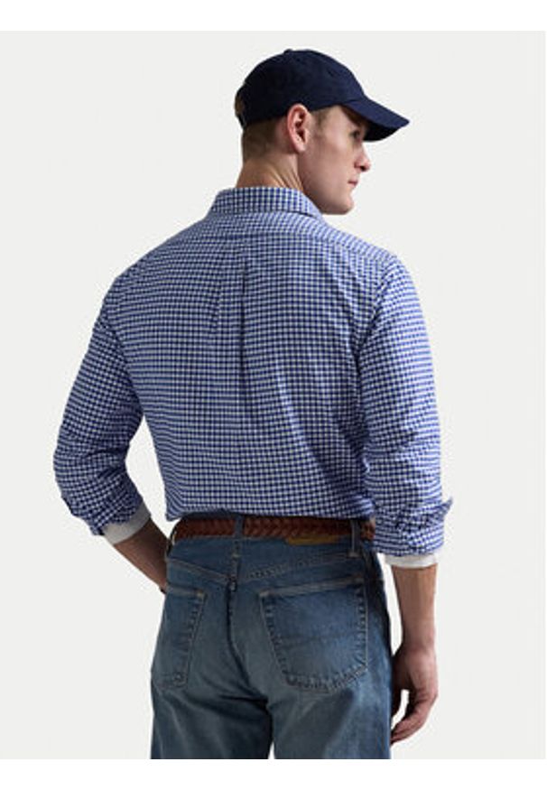 Polo Ralph Lauren Koszula Core Replen 710792041 Niebieski Custom Fit. Typ kołnierza: polo. Kolor: niebieski. Materiał: bawełna