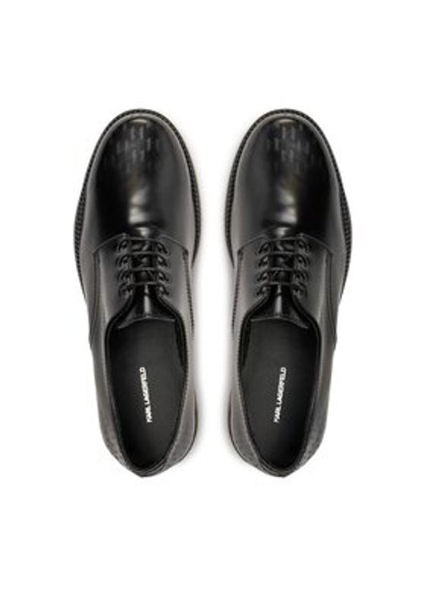 Karl Lagerfeld - KARL LAGERFELD Półbuty KL11423A Czarny. Kolor: czarny. Materiał: skóra