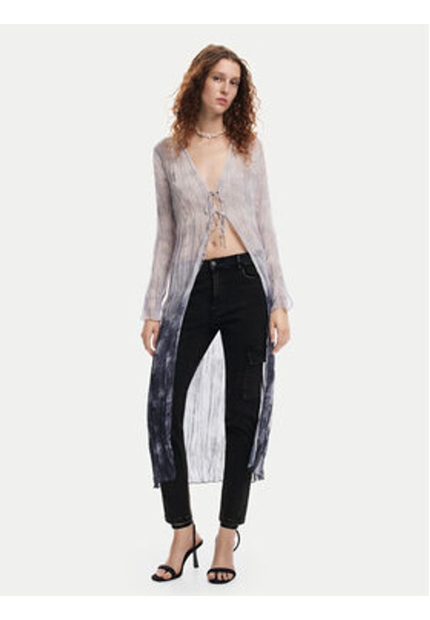 Desigual Jeansy Danubio 24WWPW07 Czarny Slim Fit. Kolor: czarny