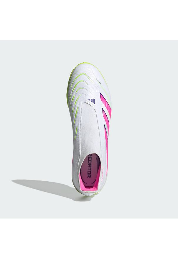 Adidas - Buty Predator League Laceless TF. Kolor: żółty, biały, wielokolorowy, różowy. Materiał: materiał