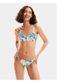 Desigual Góra od bikini Jungle 24SWMK10 Kolorowy. Materiał: syntetyk. Wzór: kolorowy