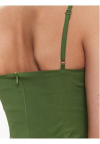 Marella Sukienka koktajlowa Filing 2332213532 Zielony Slim Fit. Kolor: zielony. Materiał: bawełna. Styl: wizytowy