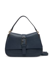 Furla Torebka Flow WB00996 BX2045 2676S Granatowy. Kolor: niebieski. Materiał: skórzane