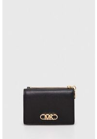 MICHAEL Michael Kors portfel skórzany damski kolor czarny. Kolor: czarny. Materiał: skóra #1
