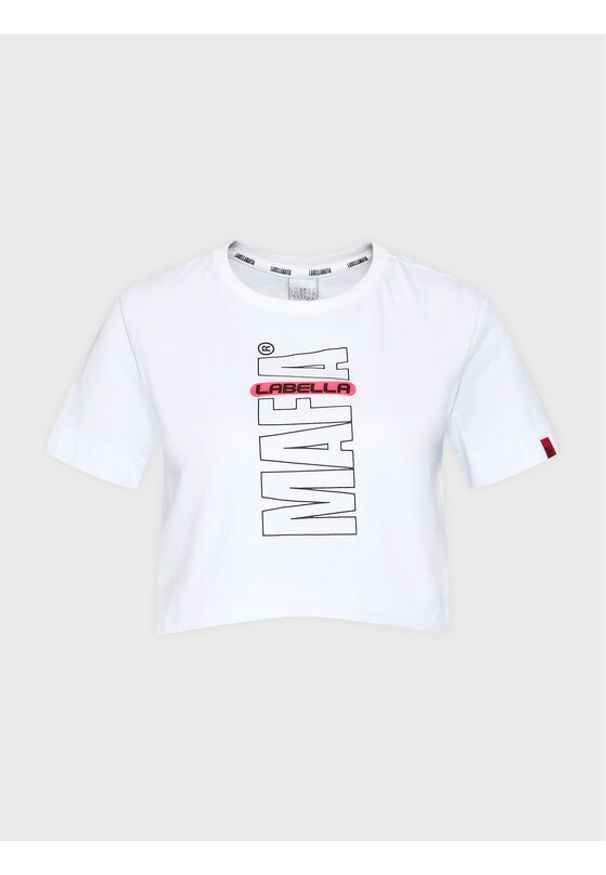 LABELLAMAFIA - LaBellaMafia T-Shirt 25870 Biały Regular Fit. Kolor: biały. Materiał: bawełna