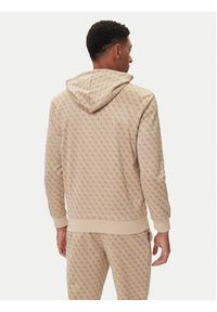Guess Bluza Z4BQ30 K7122 Beżowy Regular Fit. Kolor: beżowy. Materiał: bawełna