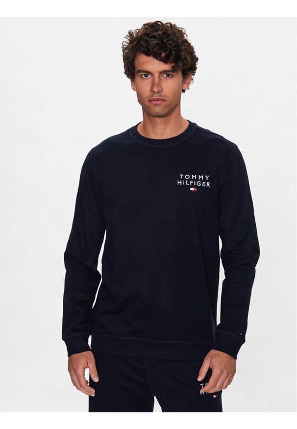 TOMMY HILFIGER - Tommy Hilfiger Bluza UM0UM02878 Granatowy Regular Fit. Kolor: niebieski. Materiał: syntetyk, bawełna