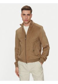 Geox Kurtka z imitacji skóry Blainey M5520P T3196 F5265 Beżowy Regular Fit. Kolor: beżowy. Materiał: skóra