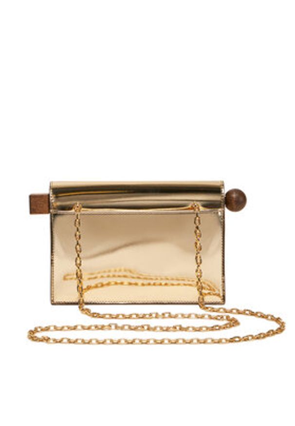 JACQUEMUS Torebka La Petite Pochette Rond C 24H241BA392-3134 Złoty. Kolor: złoty. Materiał: skórzane