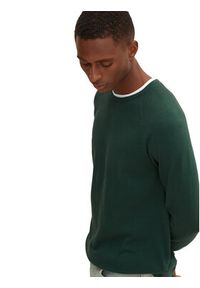 Tom Tailor Denim Sweter 1033335 Zielony Regular Fit. Kolor: zielony. Materiał: bawełna, denim #3