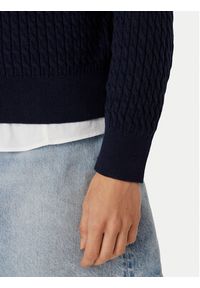 TOMMY HILFIGER - Tommy Hilfiger Sweter WW0WW44987 Granatowy Regular Fit. Kolor: niebieski. Materiał: bawełna #4