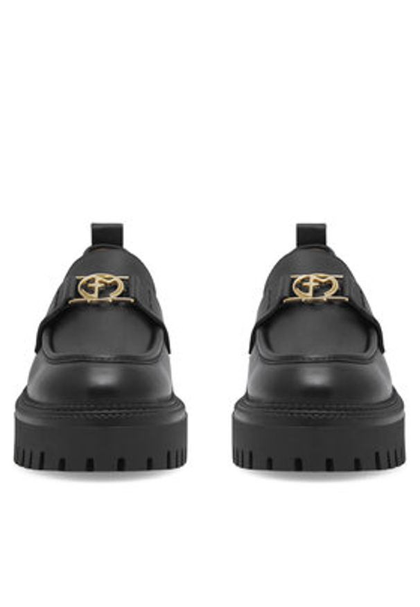Eva Minge Loafersy SARAH-8049 Czarny. Kolor: czarny. Materiał: skóra