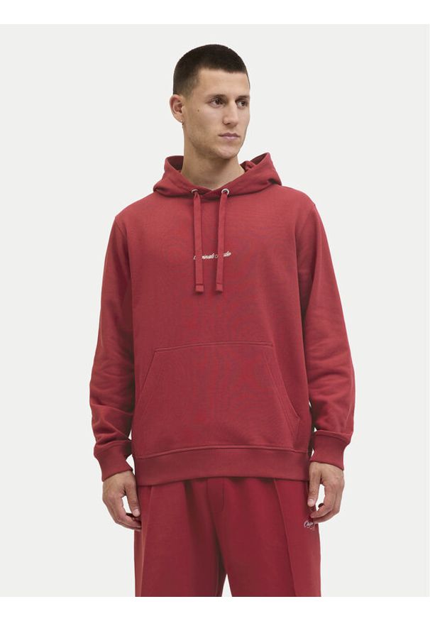 Jack & Jones - Jack&Jones Bluza Norrebro 12282861 Czerwony Relaxed Fit. Kolor: czerwony. Materiał: bawełna
