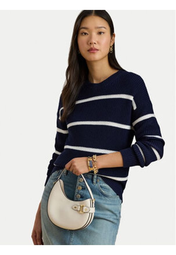 Lauren Ralph Lauren - LAUREN RALPH LAUREN Torebka 431980159004 Biały. Kolor: biały. Materiał: skórzane