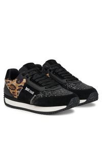 Just Cavalli Sneakersy 79RA3SR2 ZSD71 Czarny. Kolor: czarny. Materiał: skóra
