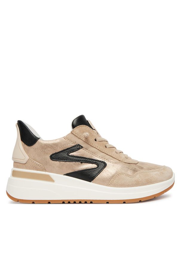 Sneakersy Ara. Kolor: beżowy