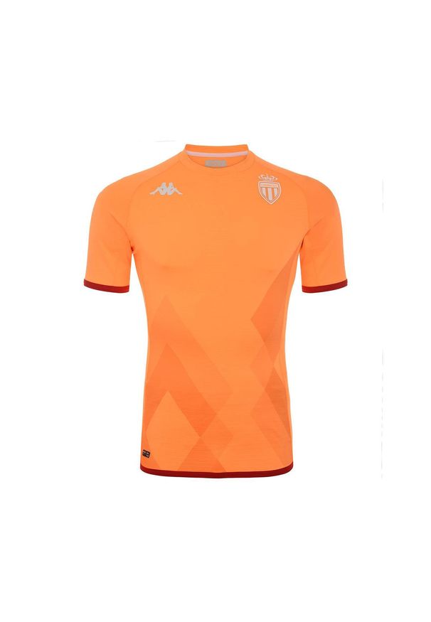 Kappa - Koszulka bramkarska AS Monaco Kombat Pro 2022/23. Kolor: wielokolorowy, czerwony, pomarańczowy. Sport: piłka nożna