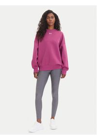 Under Armour Bluza Ua Rival 1386463 Różowy Oversize. Kolor: różowy. Materiał: bawełna