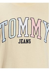 Tommy Jeans T-Shirt College Pop DM0DM16401 Żółty Regular Fit. Kolor: żółty. Materiał: bawełna #4
