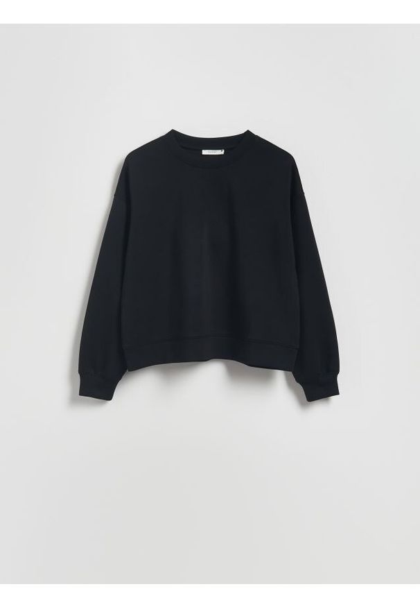 Reserved - Bluza z modalem - czarny. Kolor: czarny. Materiał: dzianina