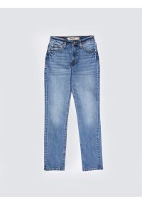 Big-Star - Jeansy damskie proste niebieskie Charlotte 485. Okazja: na co dzień. Stan: podwyższony. Kolor: niebieski. Styl: casual, vintage #6
