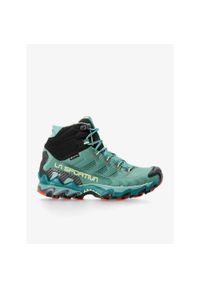 LA SPORTIVA - Buty turystyczne damskie La Sportiva Ultra Raptor II Mid Leather GTX. Kolor: zielony. Materiał: skóra, materiał. Szerokość cholewki: normalna