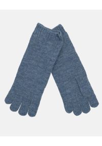 Unisono - NIEBIESKIE RĘKAWICZKI Z WEŁNĄ 164-0505-1 JEANS. Kolor: niebieski. Materiał: jeans, wełna #1