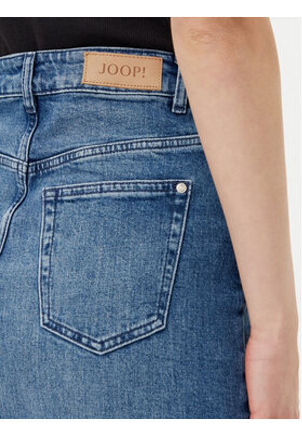 JOOP! Spódnica jeansowa 58 JW242DS167 30047184 Niebieski Slim Fit. Kolor: niebieski. Materiał: bawełna