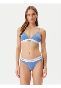 Calvin Klein Underwear Stringi 0000F3786E Niebieski. Kolor: niebieski. Materiał: bawełna #4