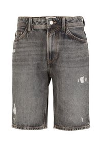 Tom Tailor Denim Szorty jeansowe 1035518 Szary Slim Fit. Kolor: szary. Materiał: bawełna